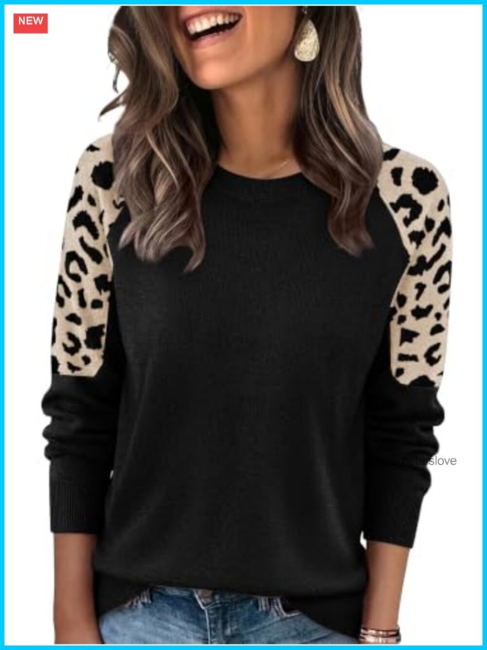 Womens Fall Sweater Raglan Sleeve Crewneck Pullover Lightweight Knit Top